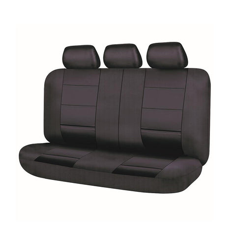 Universal El Toro PU Leather - Rear Seat Covers Size 06/08S | Black/Black