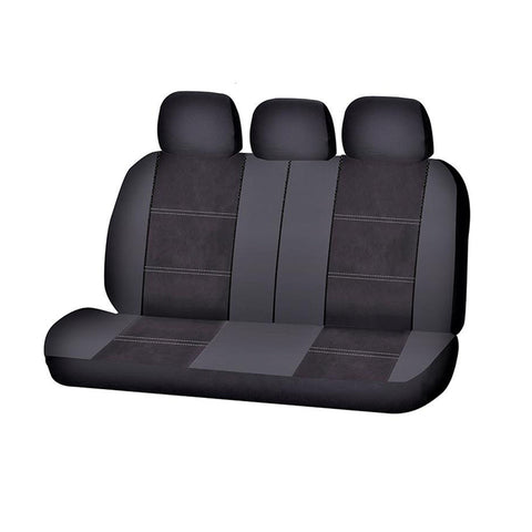Universal Suede - Rear Seat Covers Size 06/08S | Black