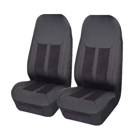 Universal Suede - Front Seat Covers Size 60/25 | Black