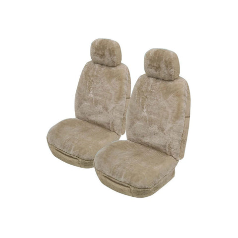 Softfleece Sheepskin Seat Covers - Universal Size (20mm) - Mocha