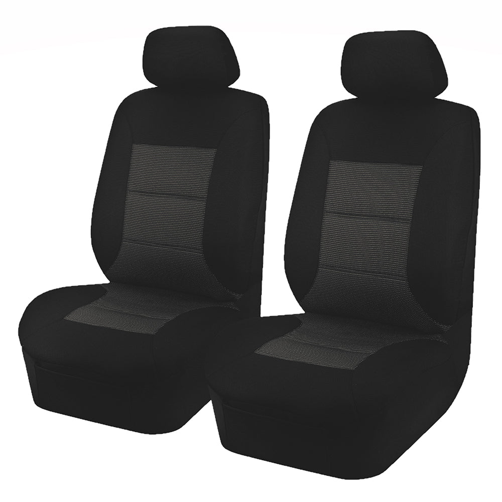 Universal Premium Front Seat Covers Size 30/35 | Black