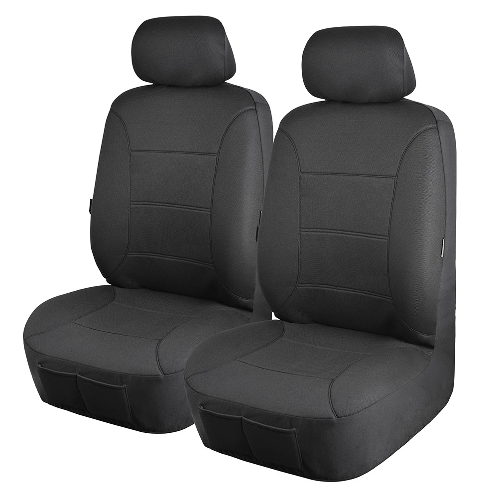 Universal Platinum Front Seat Covers Size 30/35 | Charcoal