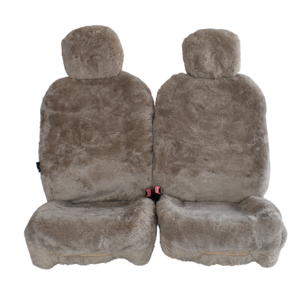 Mocha Bond Sheepskin Seat Covers - Universal Size (20mm)