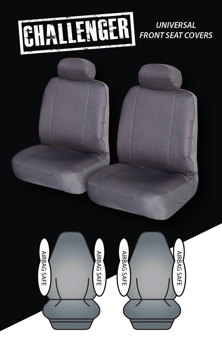 Challenger Canvas Bucket Seat Covers - Universal Size