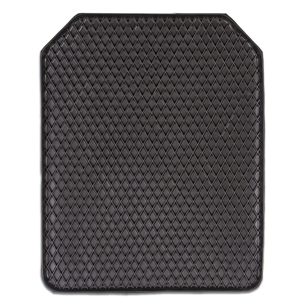 Deep Edge 1-Piece Heavy Duty Car Mat - Black [Rubber]