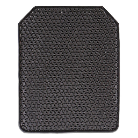 Deep Edge 1-Piece Heavy Duty Car Mat - Black [Rubber]