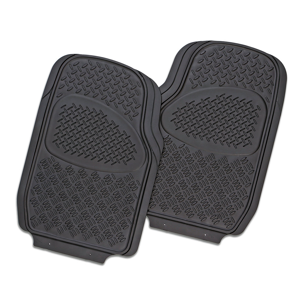 Velocity 2-Piece Car Mat - Black [Rubber]