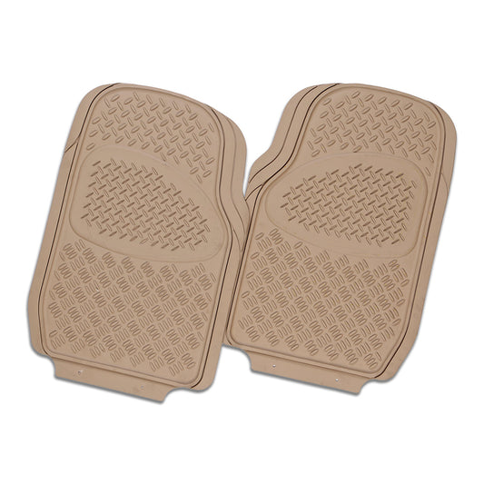 Velocity 2-Piece Car Mat - Mocha [Rubber]