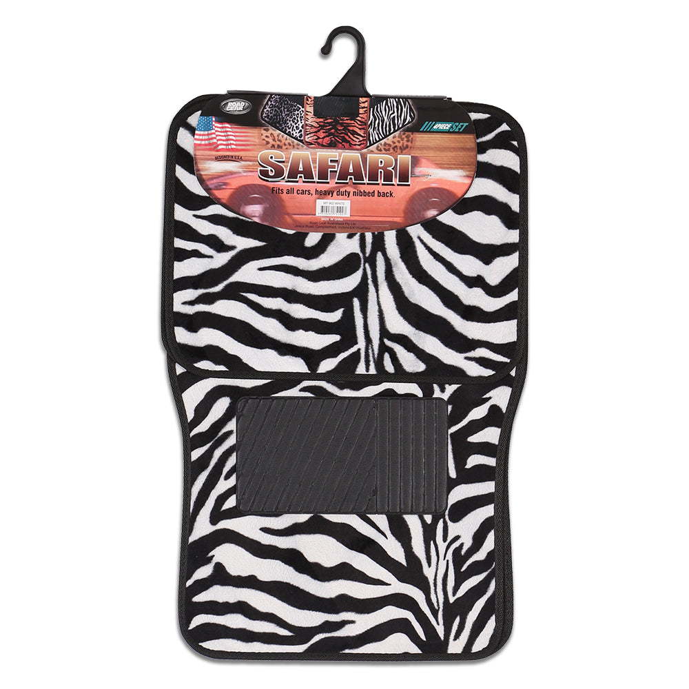 Safari Carpet Mat White Zebra