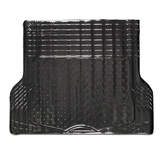 Aluminium Look 1-Piece Boot Mat - Carbon [Rubber/Aluminium Look]