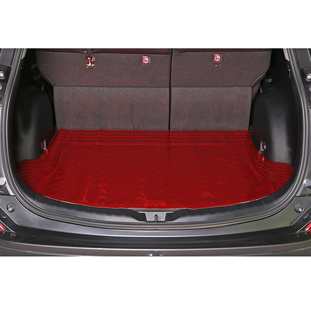 Aluminium Look 1-Piece Boot Mat - Red [Rubber/Aluminium Look]