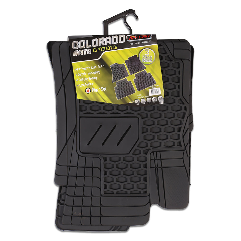 Colorado 4-Piece Car Mat - Black