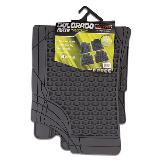 Colorado 4-Piece Car Mat - Grey