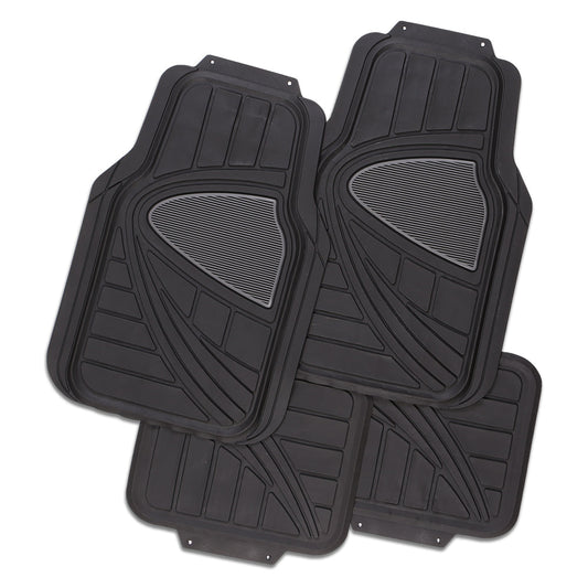 Galaxy 4-Piece Car Mat - Black [Rubber]