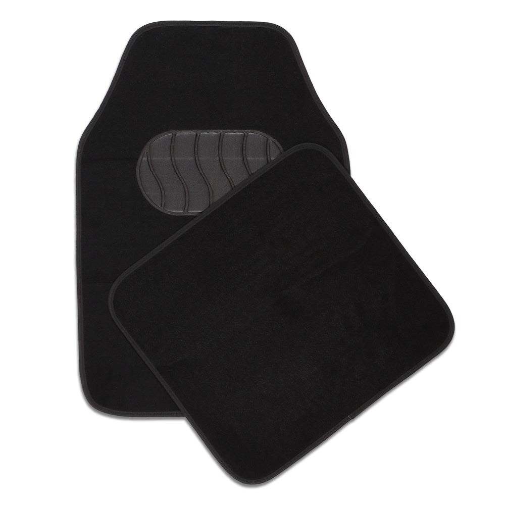 Mercury 4-Piece Car Mat - Black [Carpet]