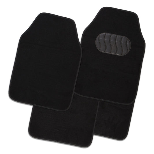 Mercury 4-Piece Car Mat - Black [Carpet]