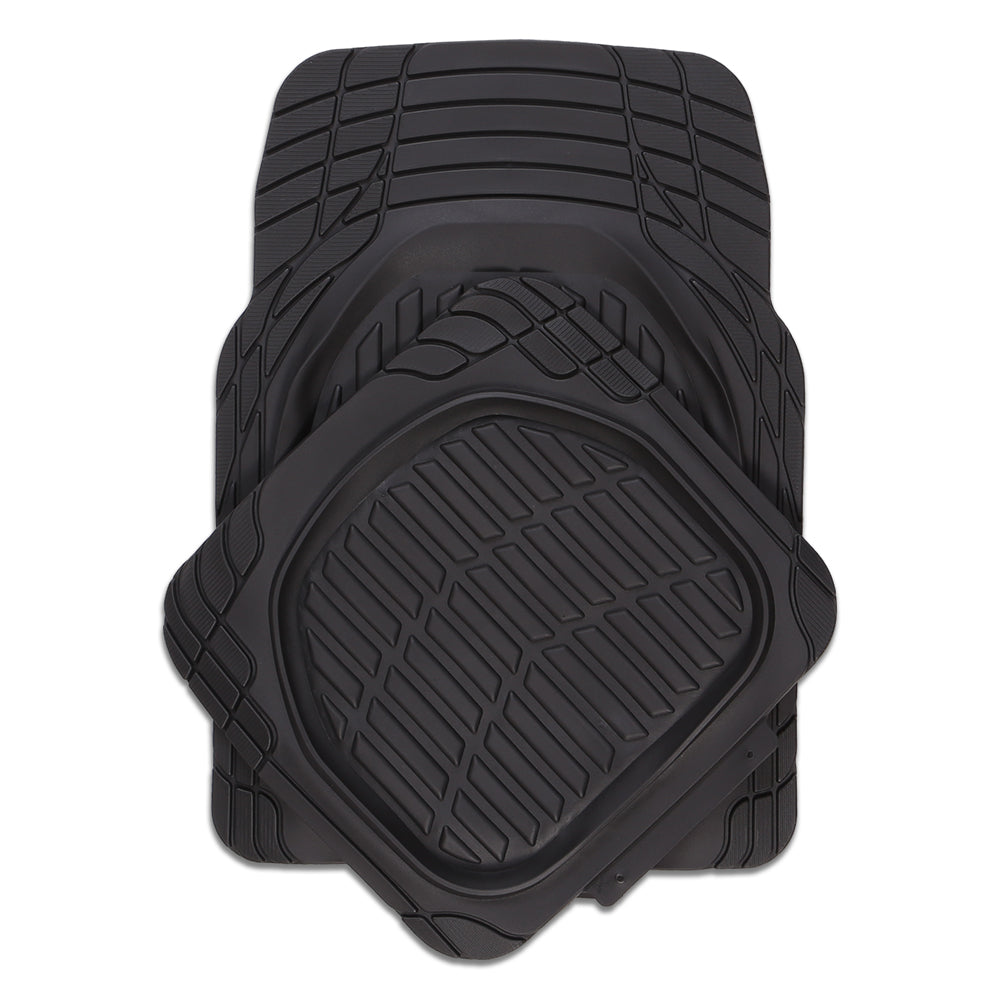 Mystic 4-Piece Car Mat - Black [Rubber]