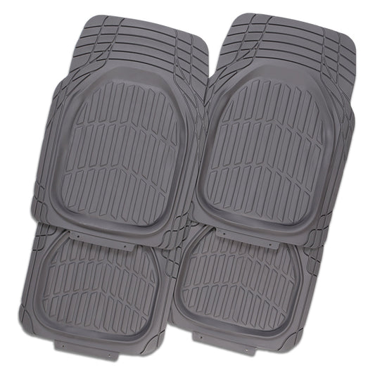 Mystic 4-Piece Car Mat - Grey [Rubber]