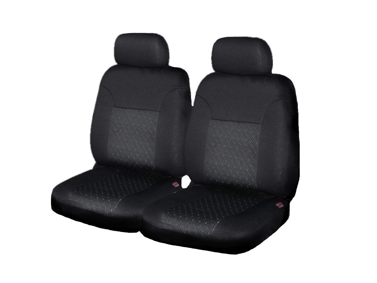 Universal Cosmic Front Seat Covers Size 30/35 | Black