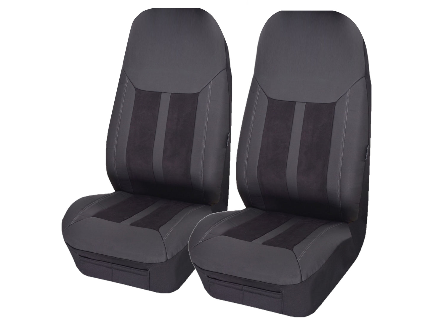 Universal Suede - Front Seat Covers Size 60/25 | Black