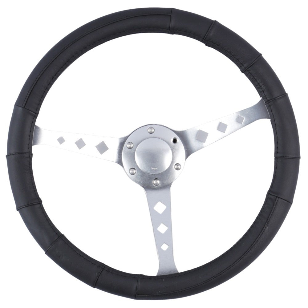 Memphis Steering Wheel Cover - Black [Leather]