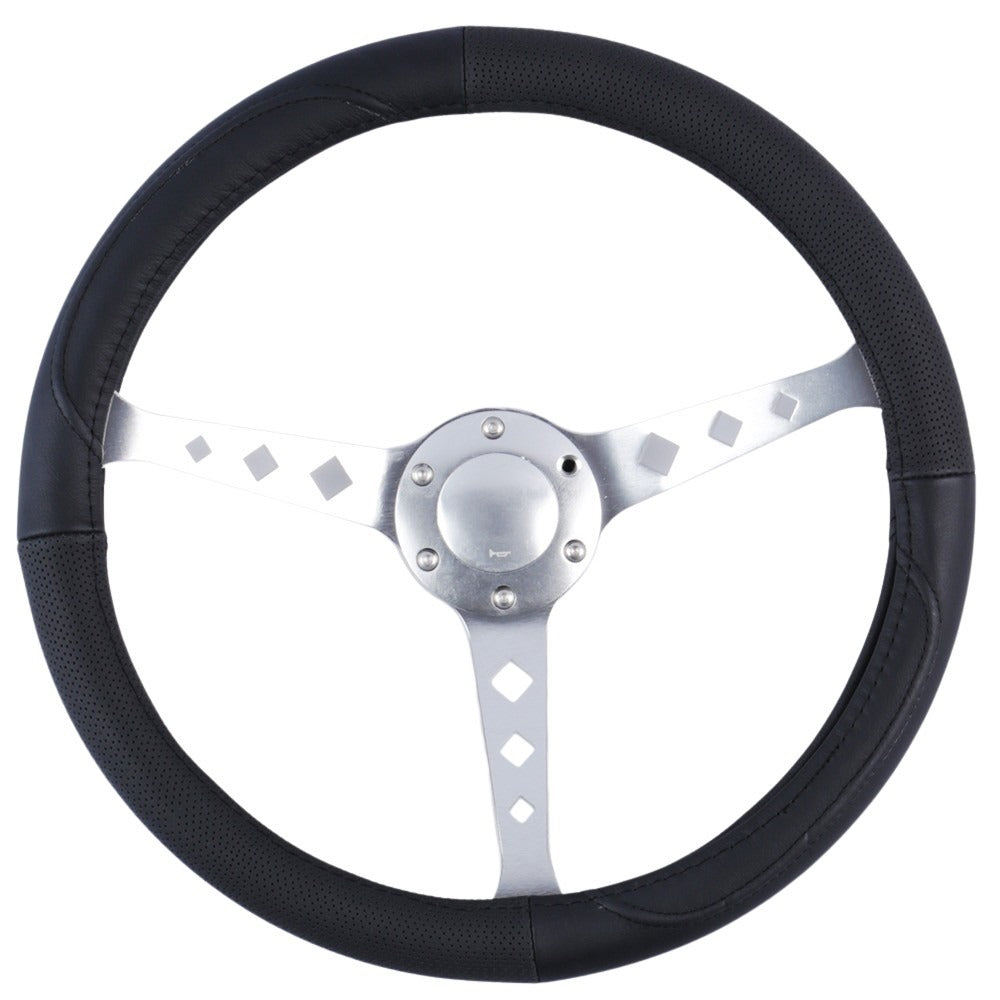 Oklahoma Steering Wheel Cover - Black [Leather]