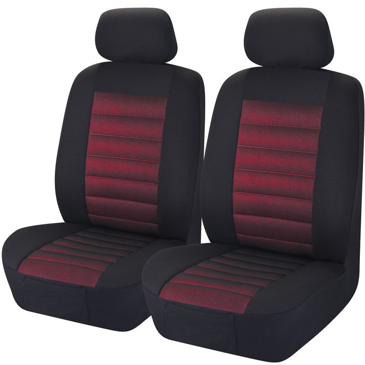 Universal Opulence Front Seat Covers Size 30/35 | Red