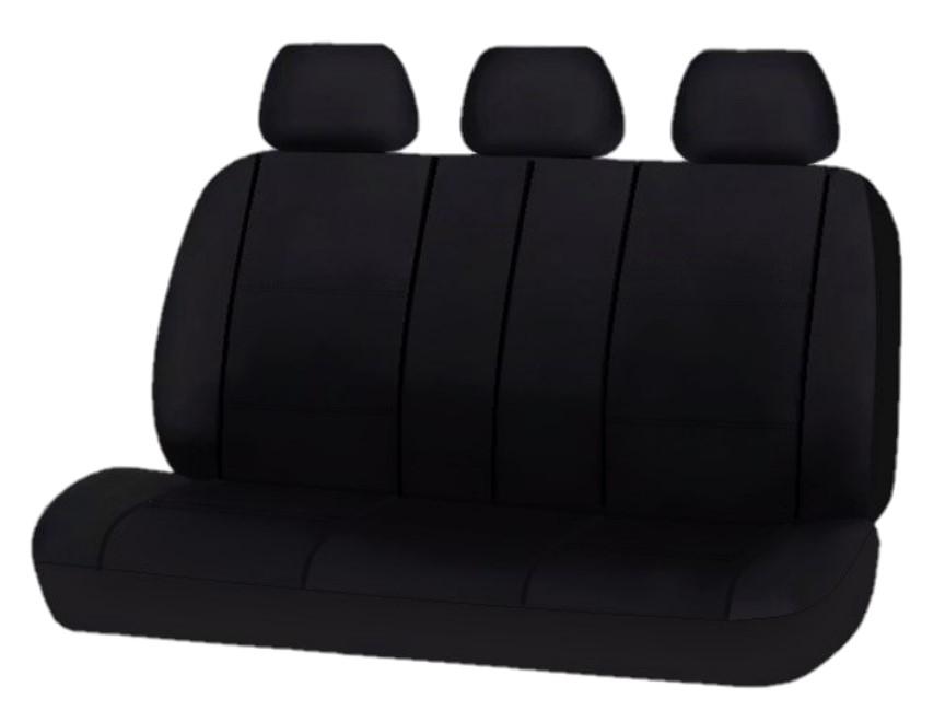 Universal Platinum Rear Seat Covers Size 06/08S | Black