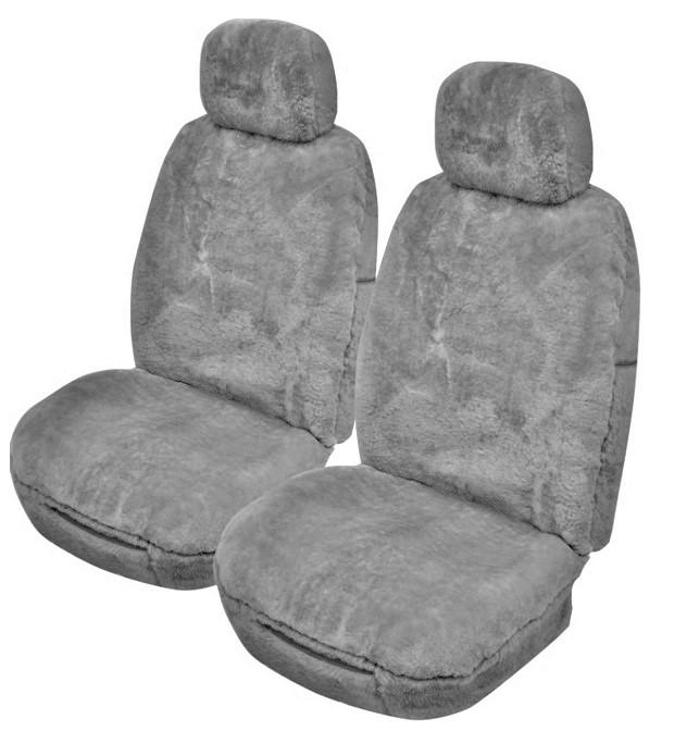 Alpine Sheepskin Seat Covers - Universal Size (25mm) - Grey