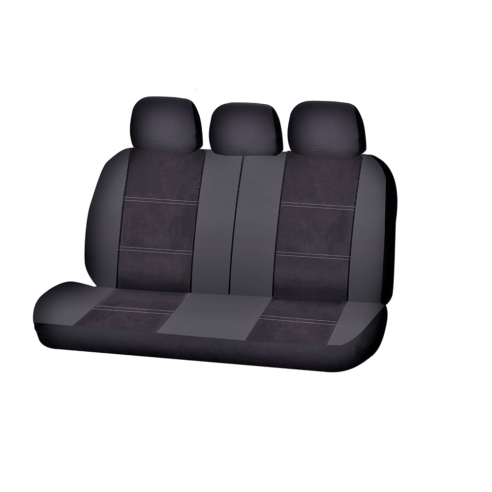 Universal Suede - Rear Seat Covers Size 06/08S | Black