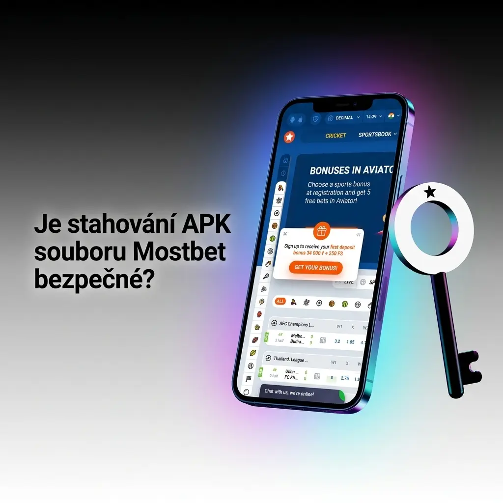Mostbet APK soubor ke stažení – bezpečná aplikace s licencí Curaçao a SSL šifrováním