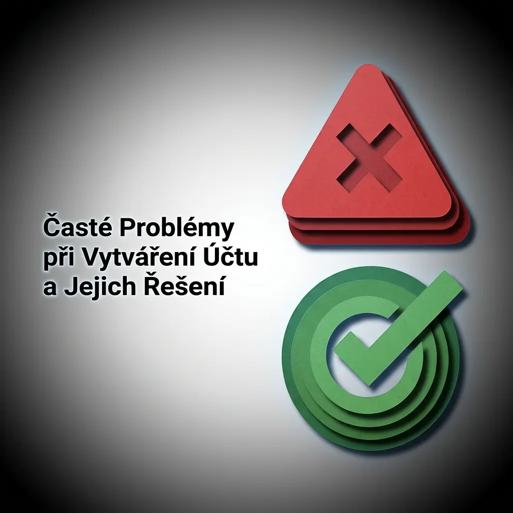 Časté problémy při registraci účtu a jejich řešení – e-mail, SMS kód, blokace účtu