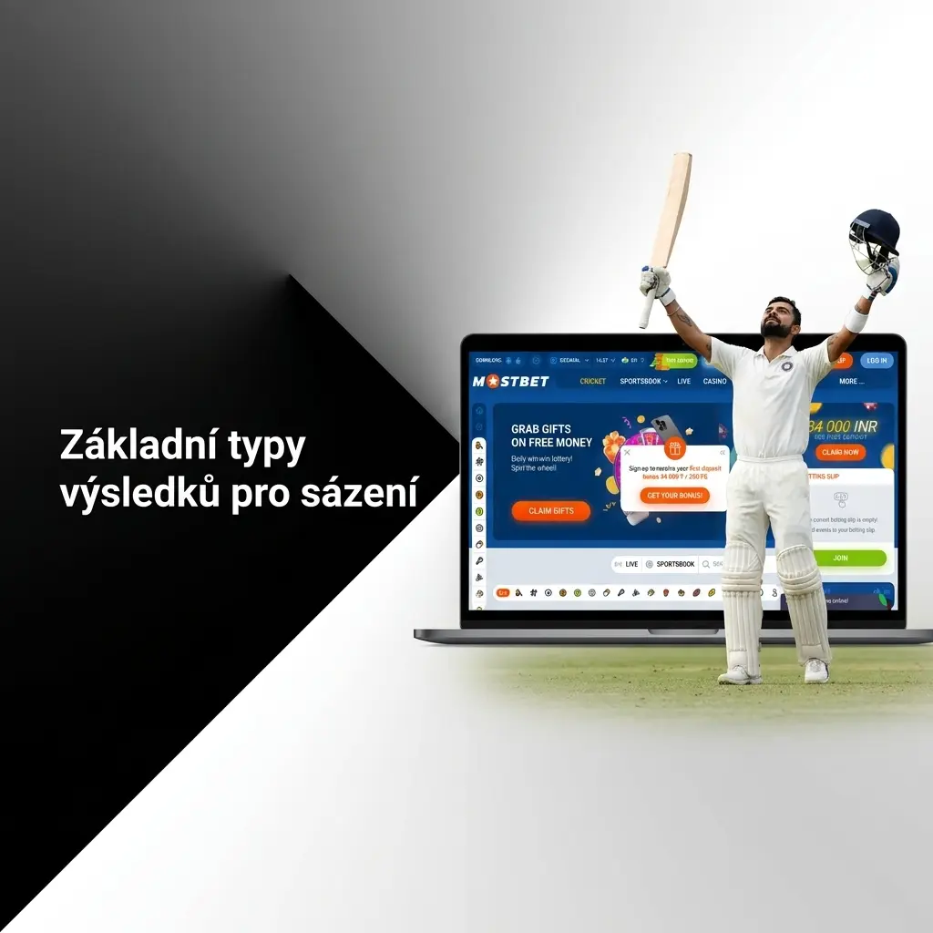 Základní typy sázek na Mostbet: 1X2, handicap, over/under, BTTS a výsledek poločasu