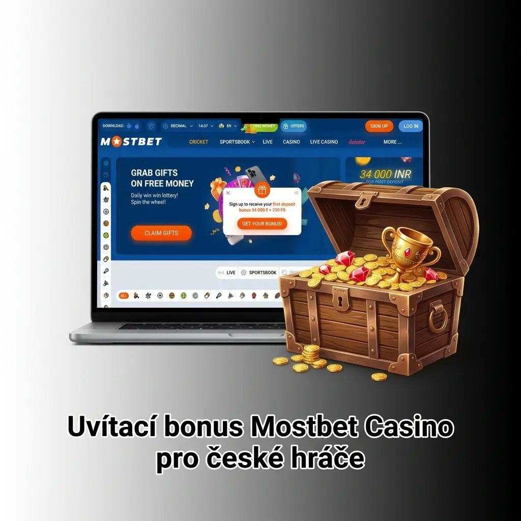 Uvítací bonus Mostbet Casino: 125% na první vklad a 250 volných zatočení pro nové české hráče.